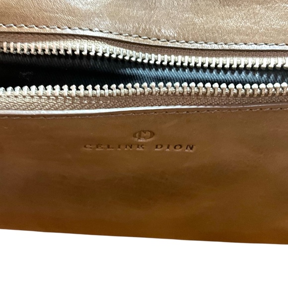 CELINE DION Genuine Leather ‘Cadence’ Crossbody / Clutch Bag Removable Strap - Picture 9 of 12